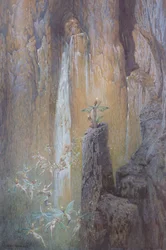 Hadas bailando junto a una cascada, 1913
